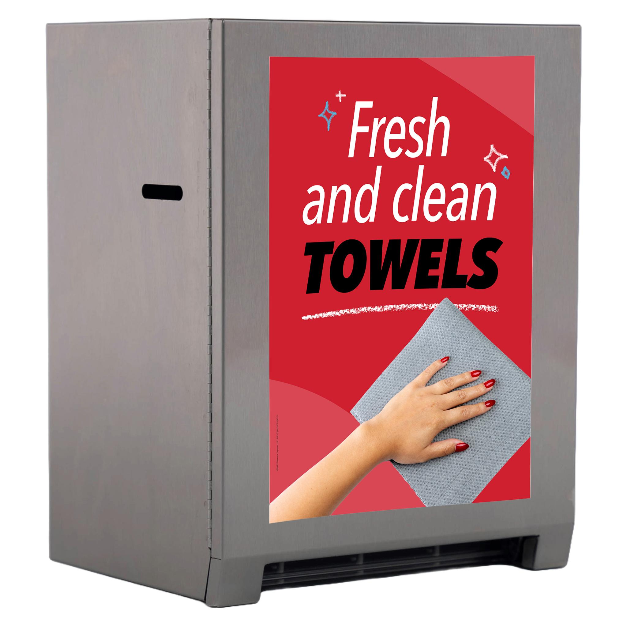 Paper Towel Dispenser (Stainless Steel) - 4 Versatile Mounting Options